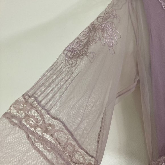 Nataya Mauve Embroidered Midi Titanic style size 4 - Picture 5 of 15